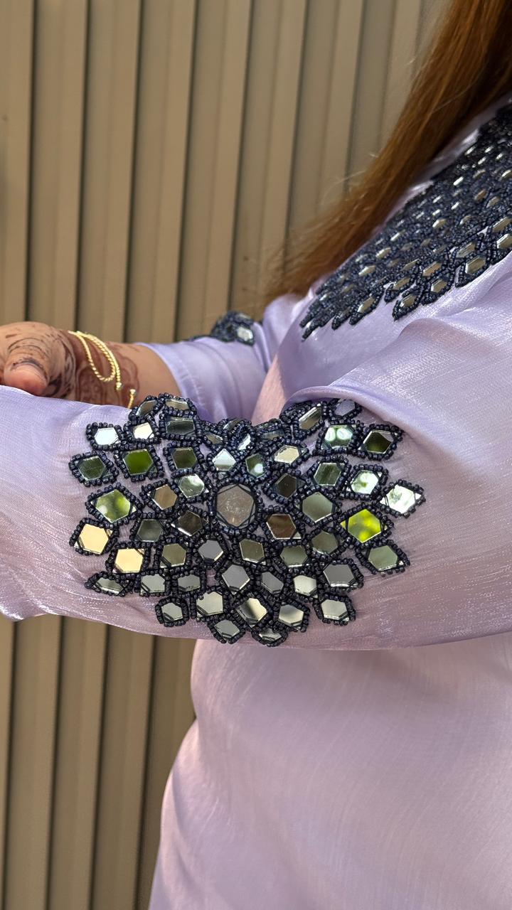 Avleena Cordset- Lavender, Maroon, Beige